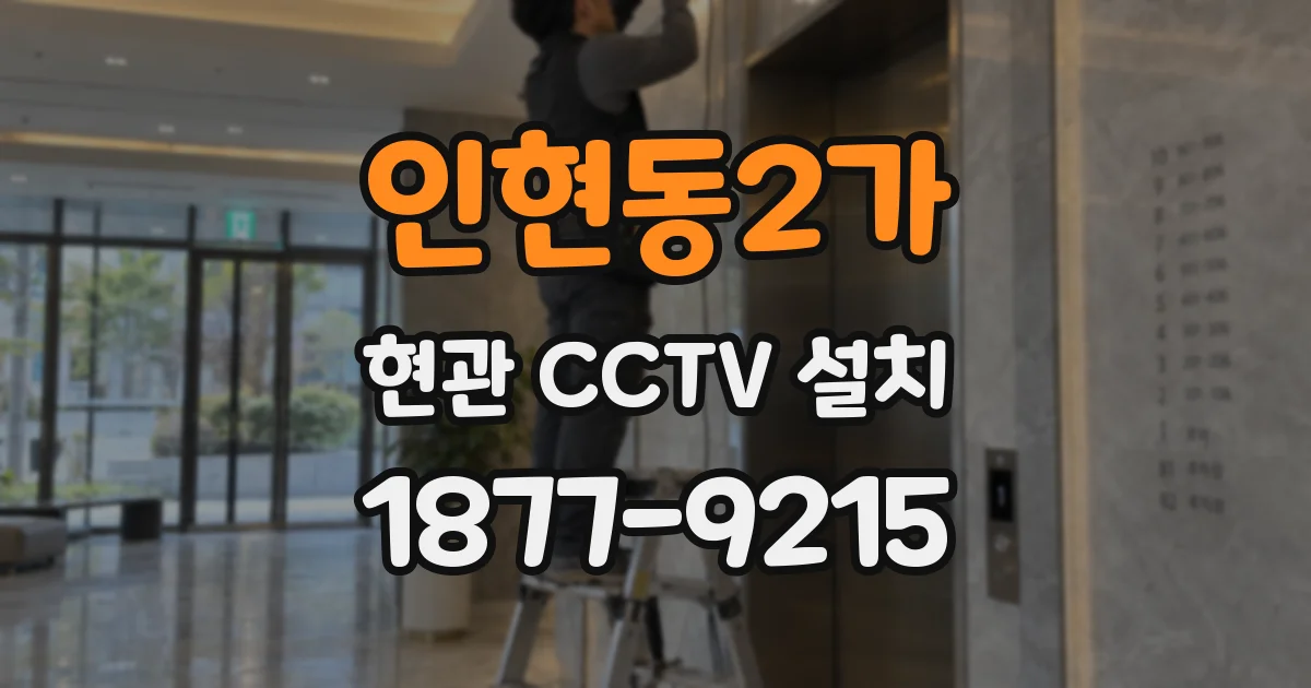인현동2가 현관 CCTV 설치