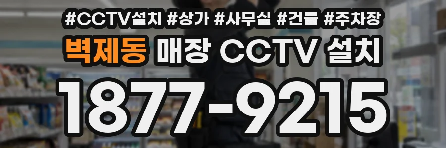 벽제동 매장 CCTV 설치