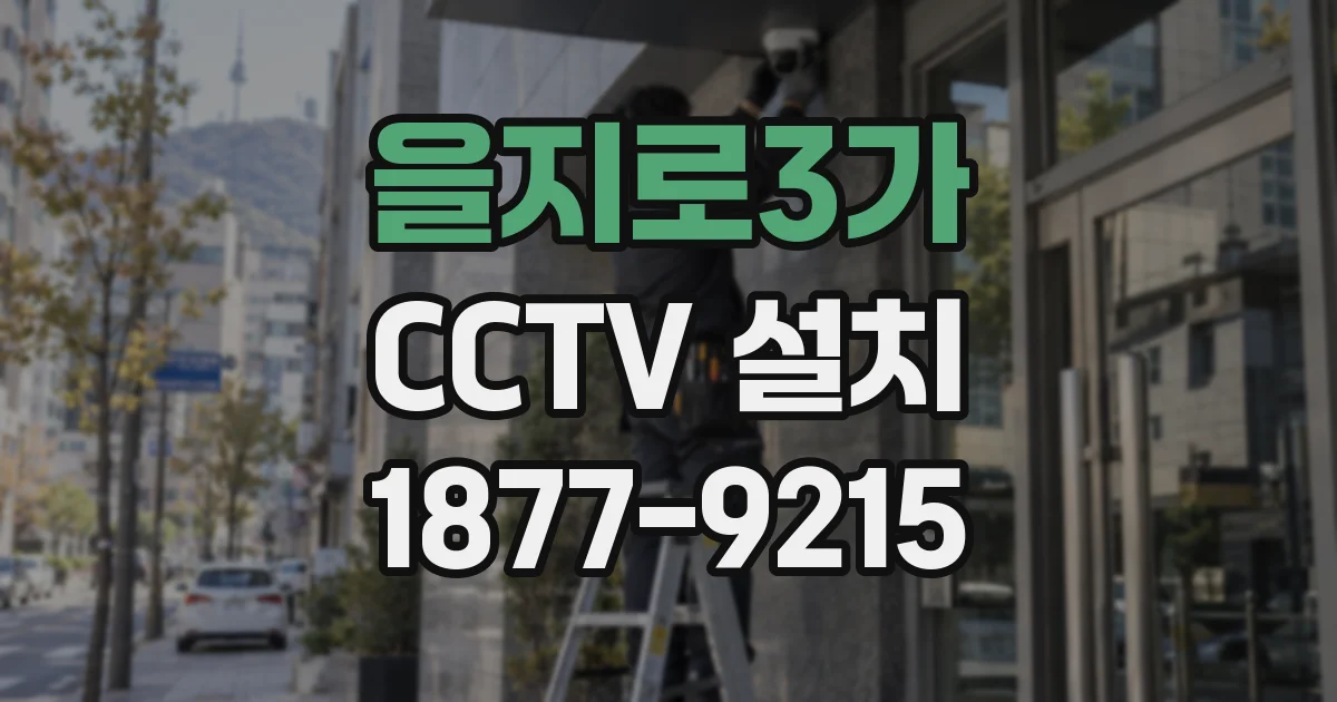 을지로3가 CCTV 설치