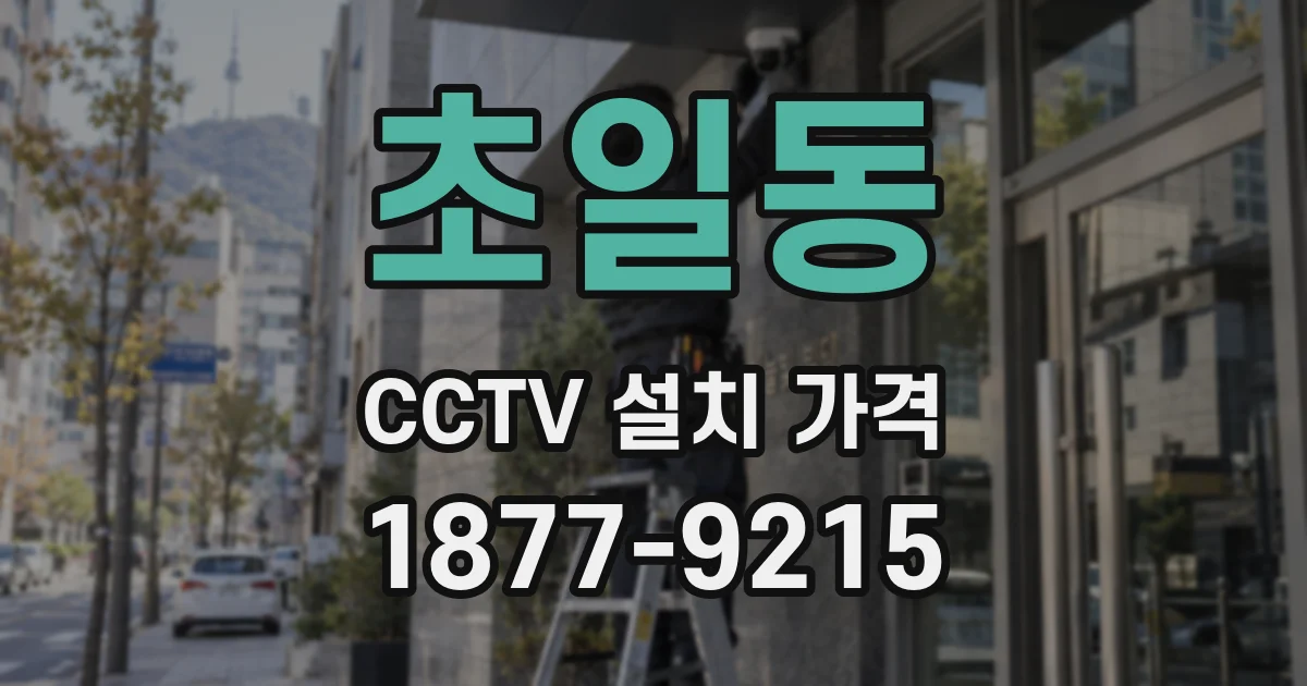 초일동 CCTV 설치 가격
