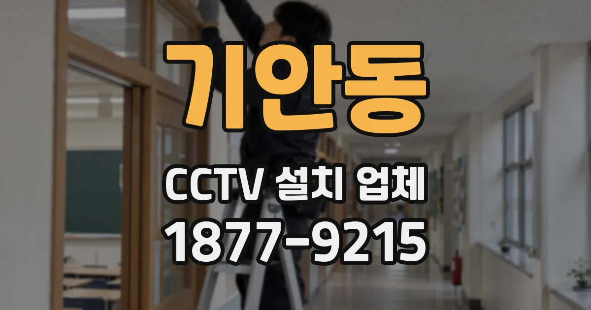 기안동 CCTV 설치 업체