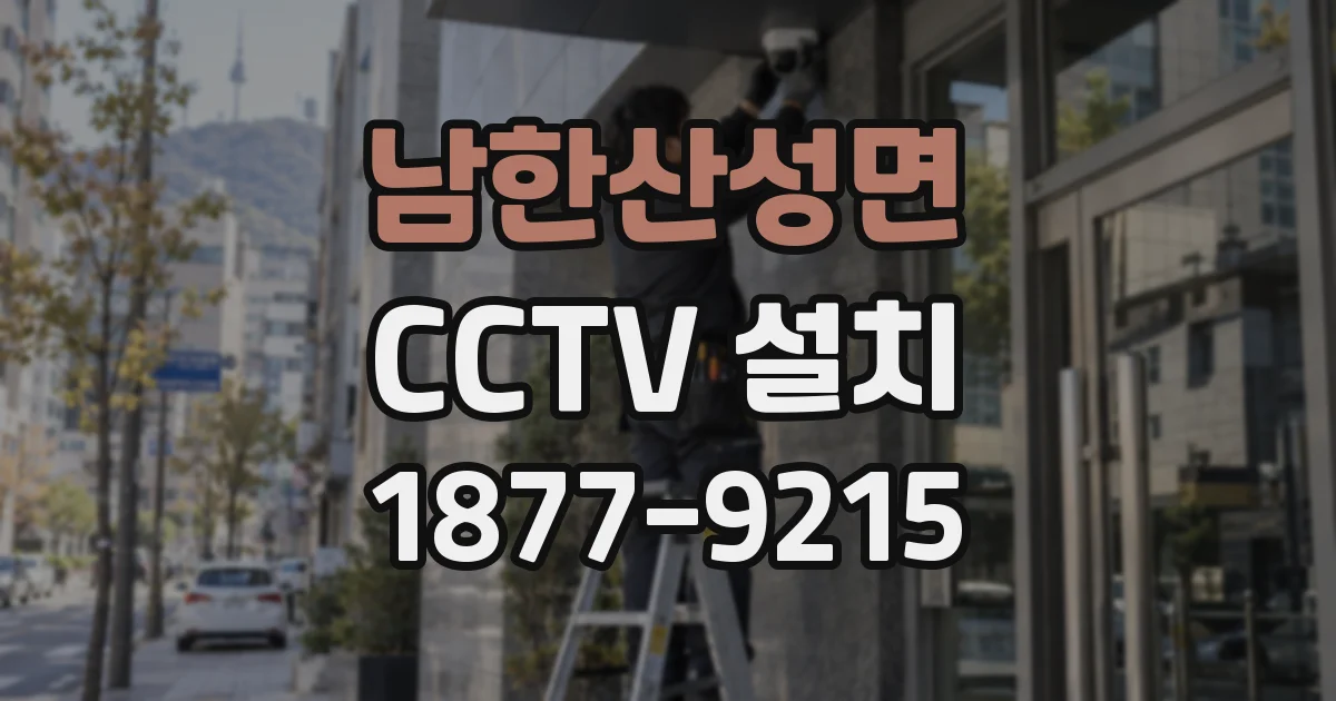 남한산성면 CCTV 설치