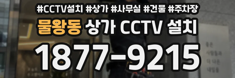 물왕동 상가 CCTV 설치