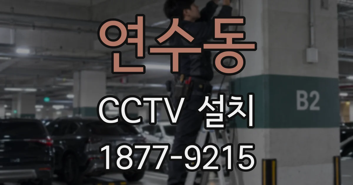 연수동 CCTV 설치