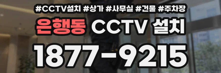 은행동 CCTV 설치