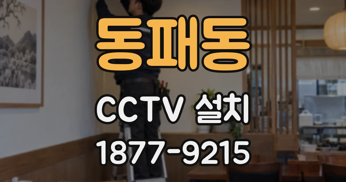 동패동 CCTV 설치
