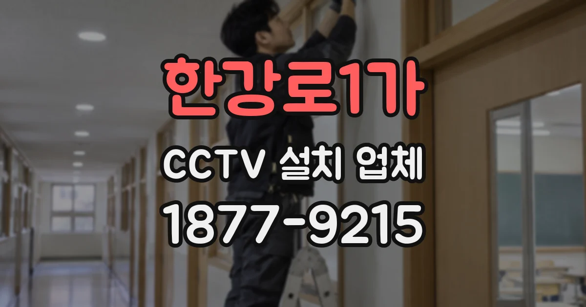 한강로1가 CCTV 설치 업체