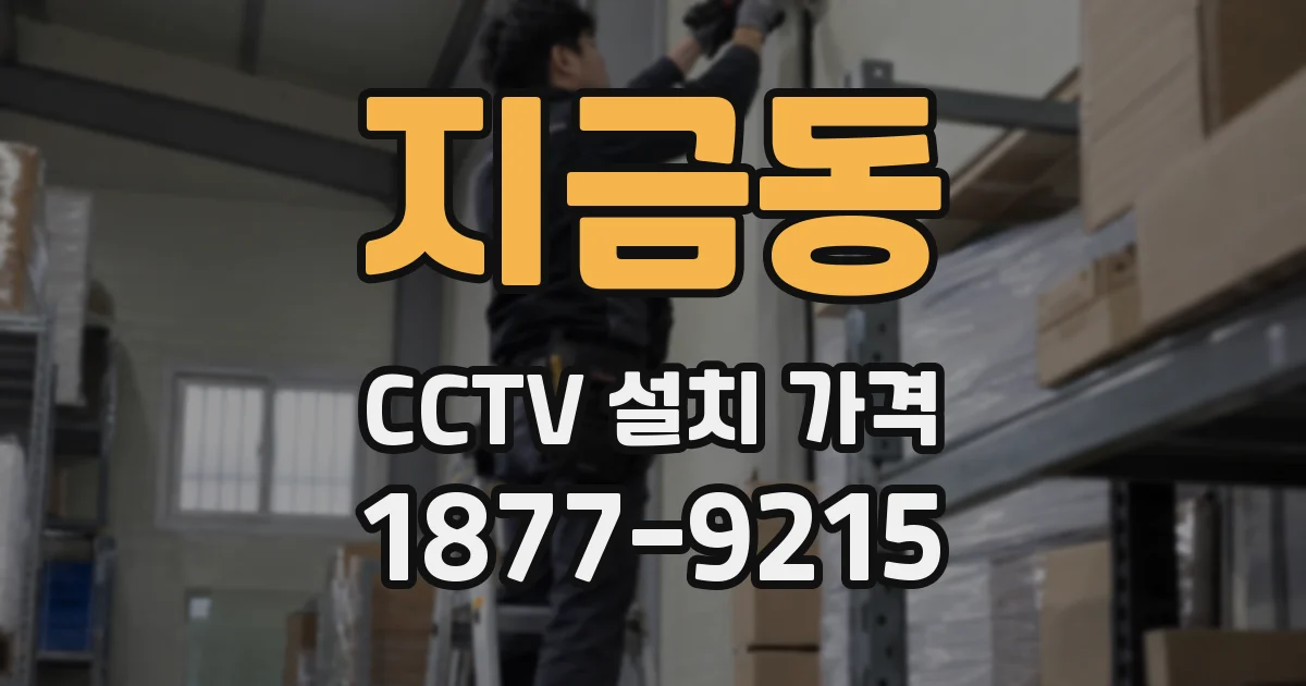 지금동 CCTV 설치 가격