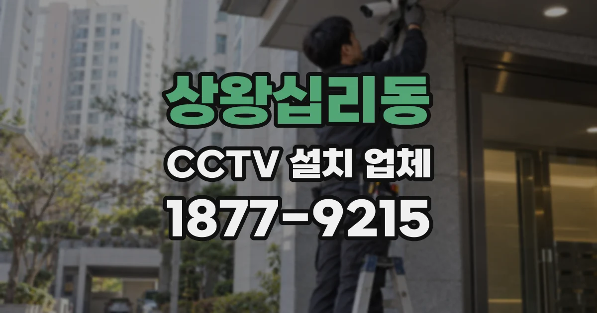 상왕십리동 CCTV 설치 업체