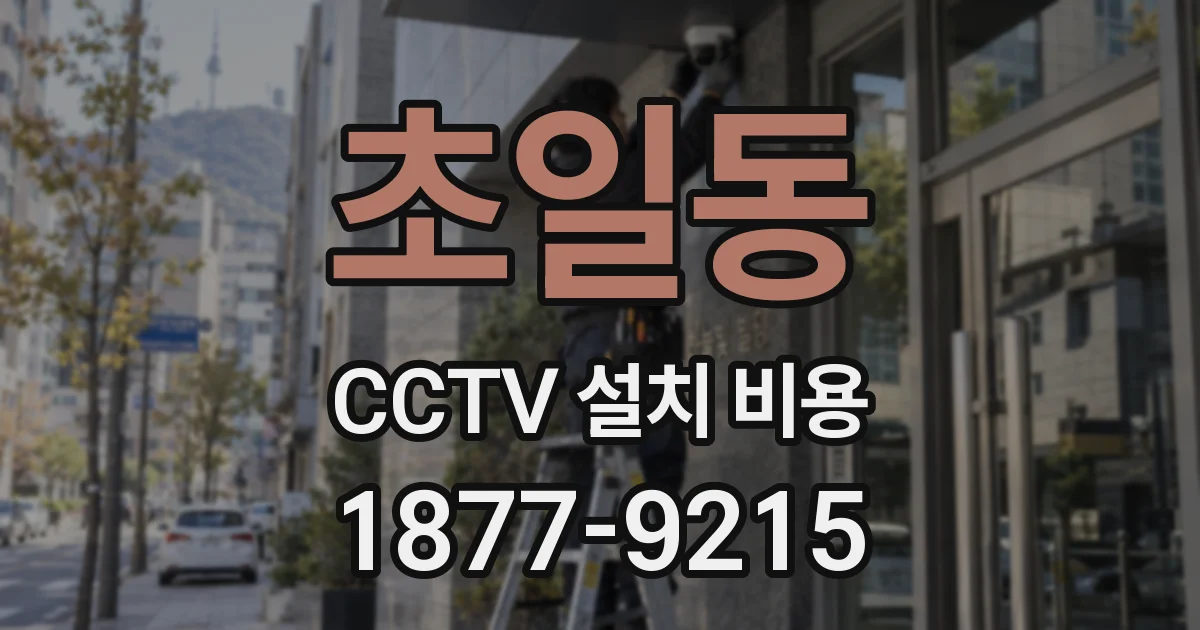 초일동 CCTV 설치 비용