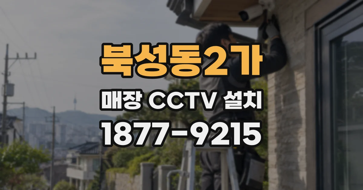 북성동2가 매장 CCTV 설치