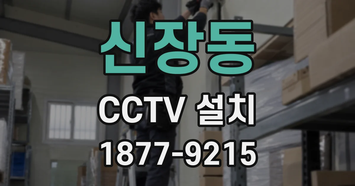신장동 CCTV 설치