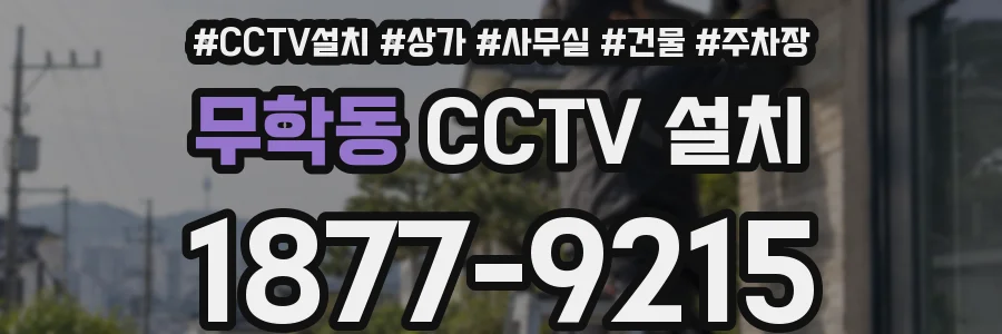 무학동 CCTV 설치