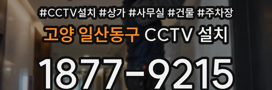 고양 일산동구 CCTV 설치