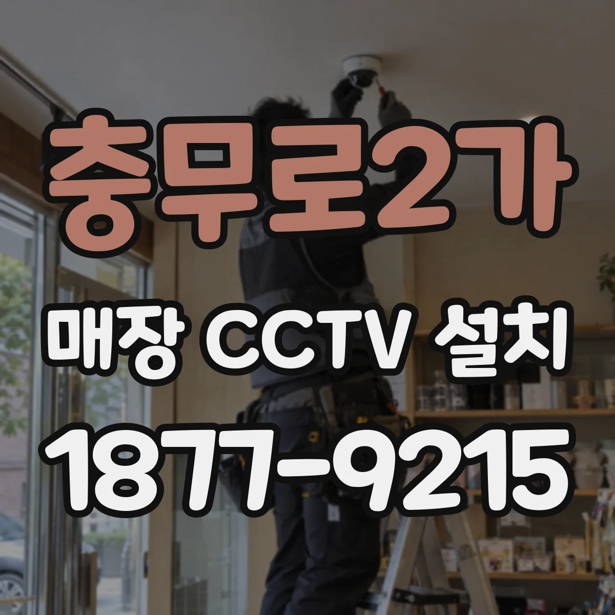 충무로2가 매장 CCTV 설치