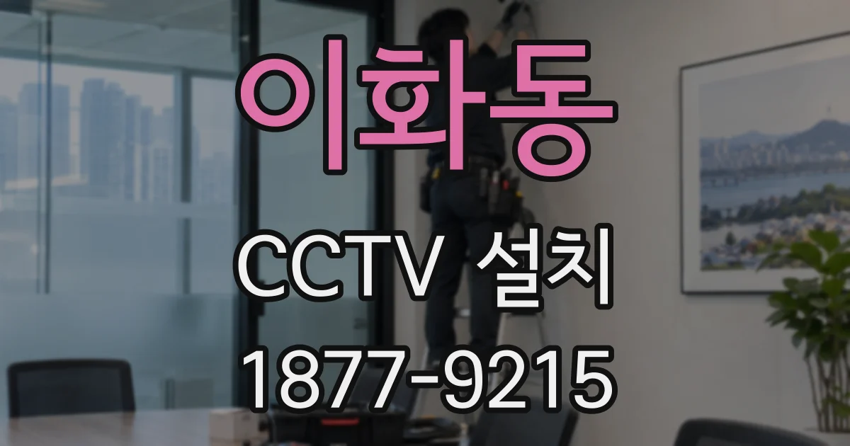 이화동 CCTV 설치