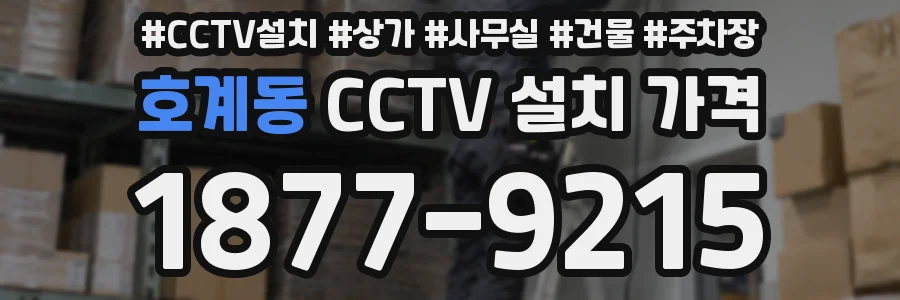 호계동 CCTV 설치 가격