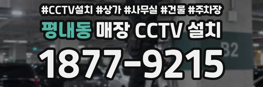 평내동 매장 CCTV 설치