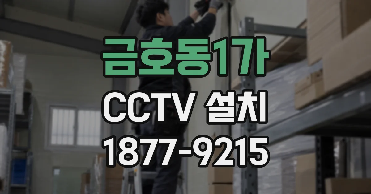 금호동1가 CCTV 설치
