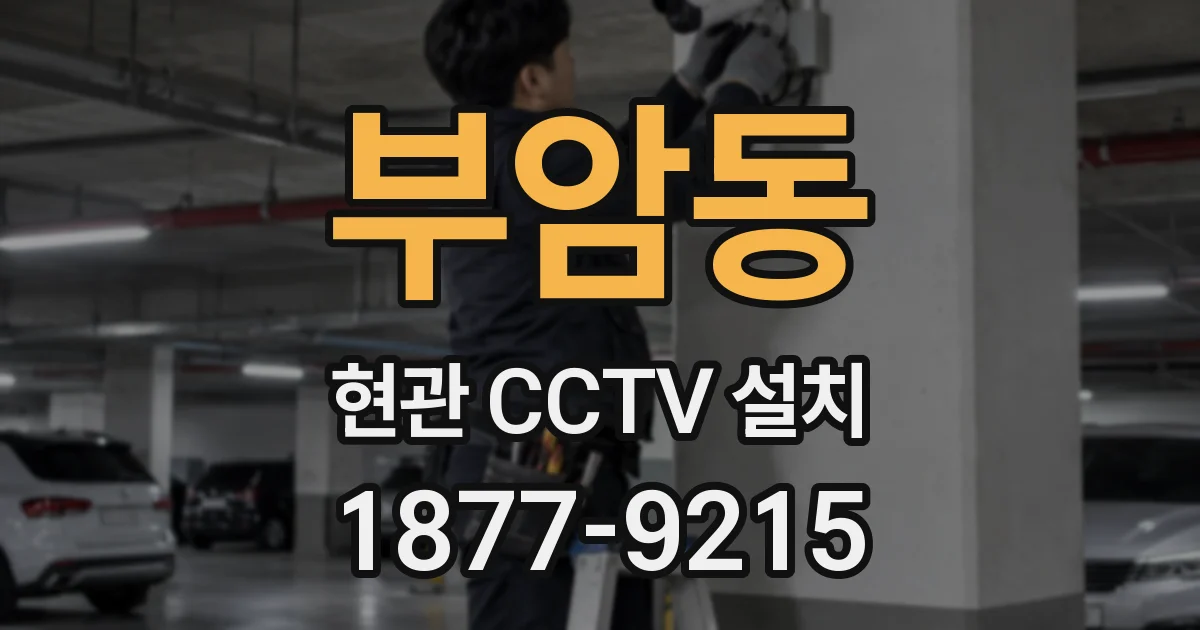 부암동 현관 CCTV 설치