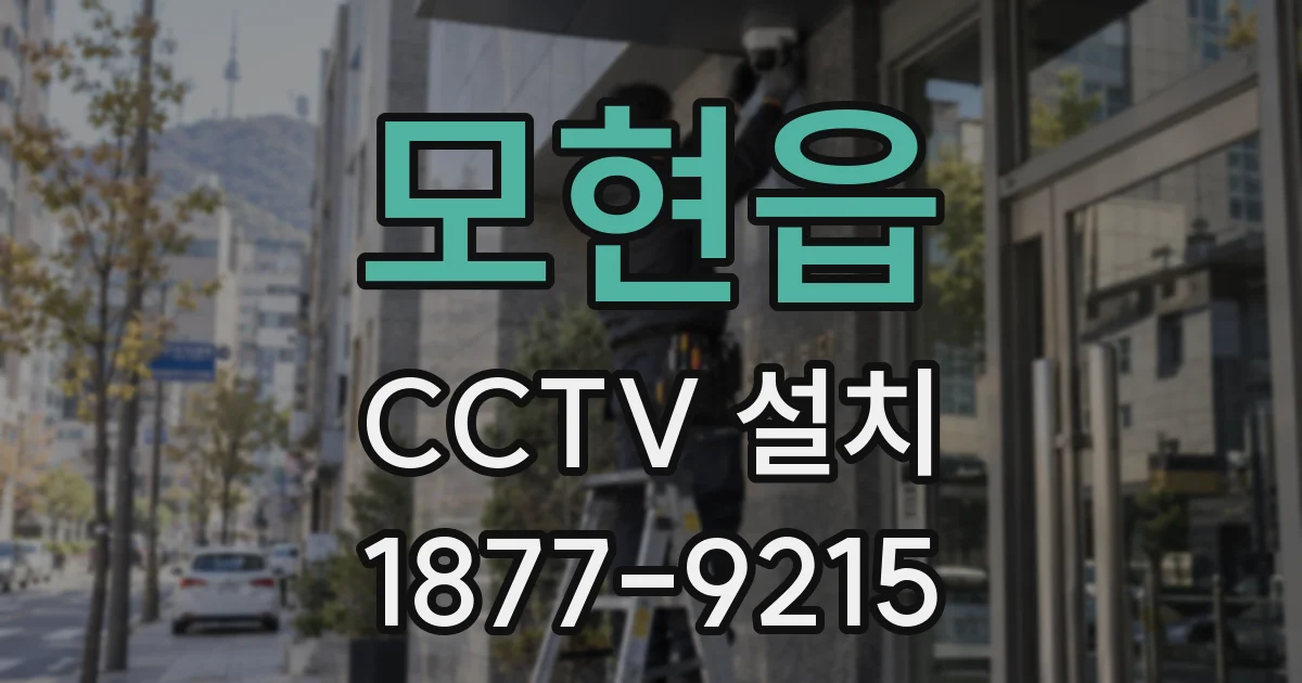 모현읍 CCTV 설치