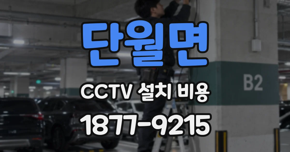 단월면 CCTV 설치 비용