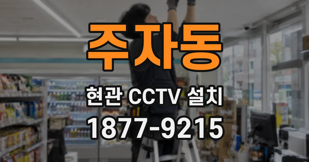 주자동 현관 CCTV 설치