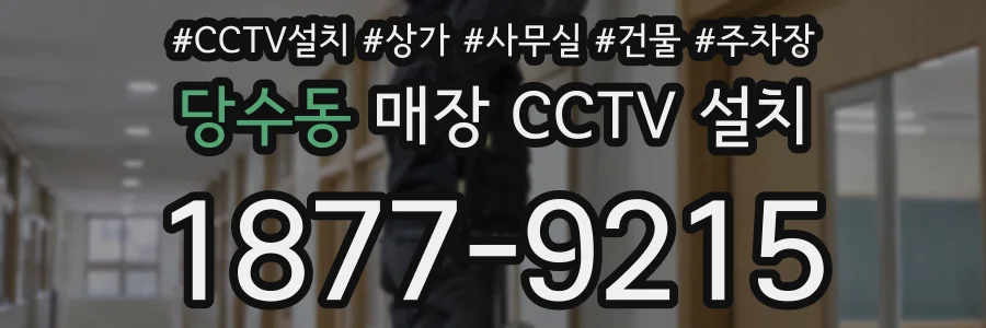 당수동 매장 CCTV 설치