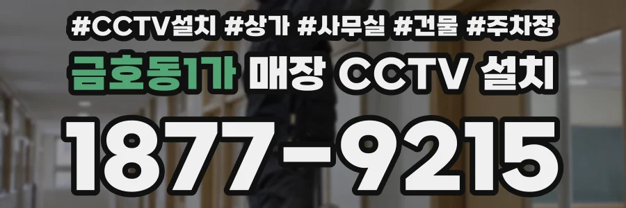 금호동1가 매장 CCTV 설치