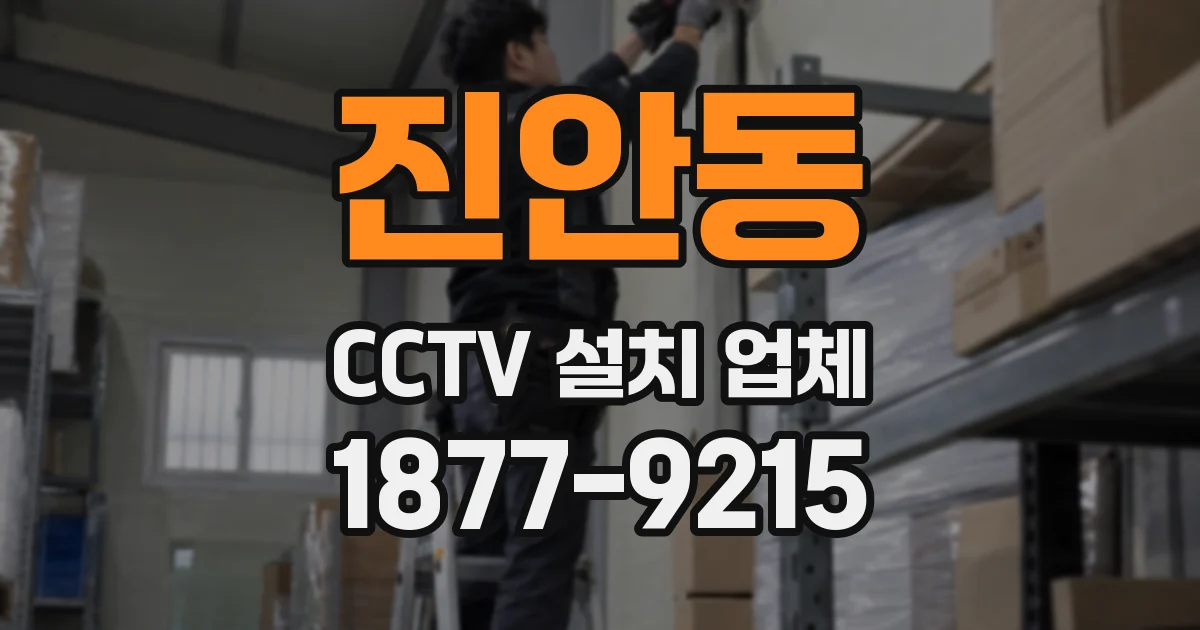 진안동 CCTV 설치 업체