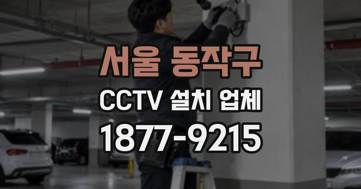 서울 동작구 CCTV 설치 업체