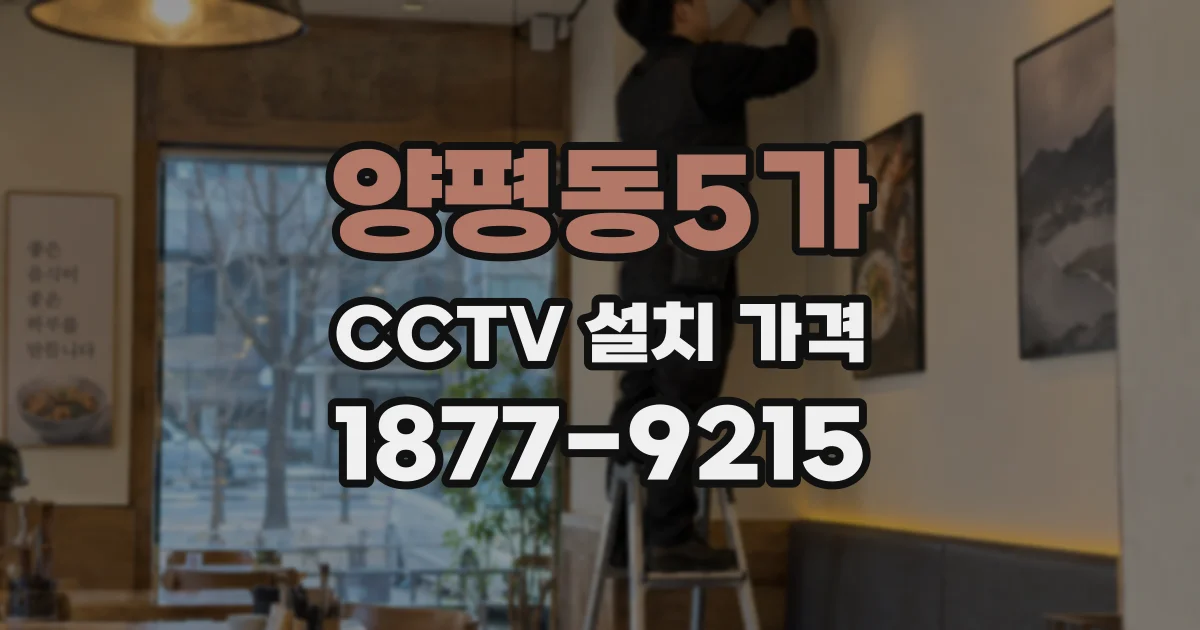 양평동5가 CCTV 설치 가격