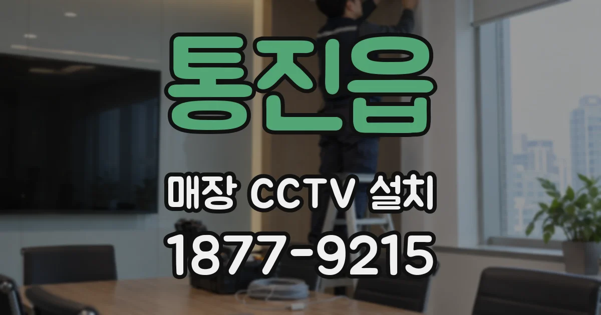 통진읍 매장 CCTV 설치