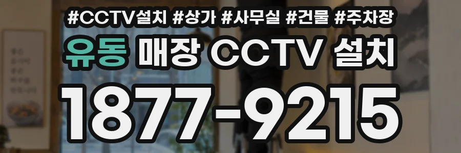 유동 매장 CCTV 설치