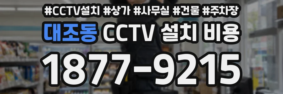 대조동 CCTV 설치 비용