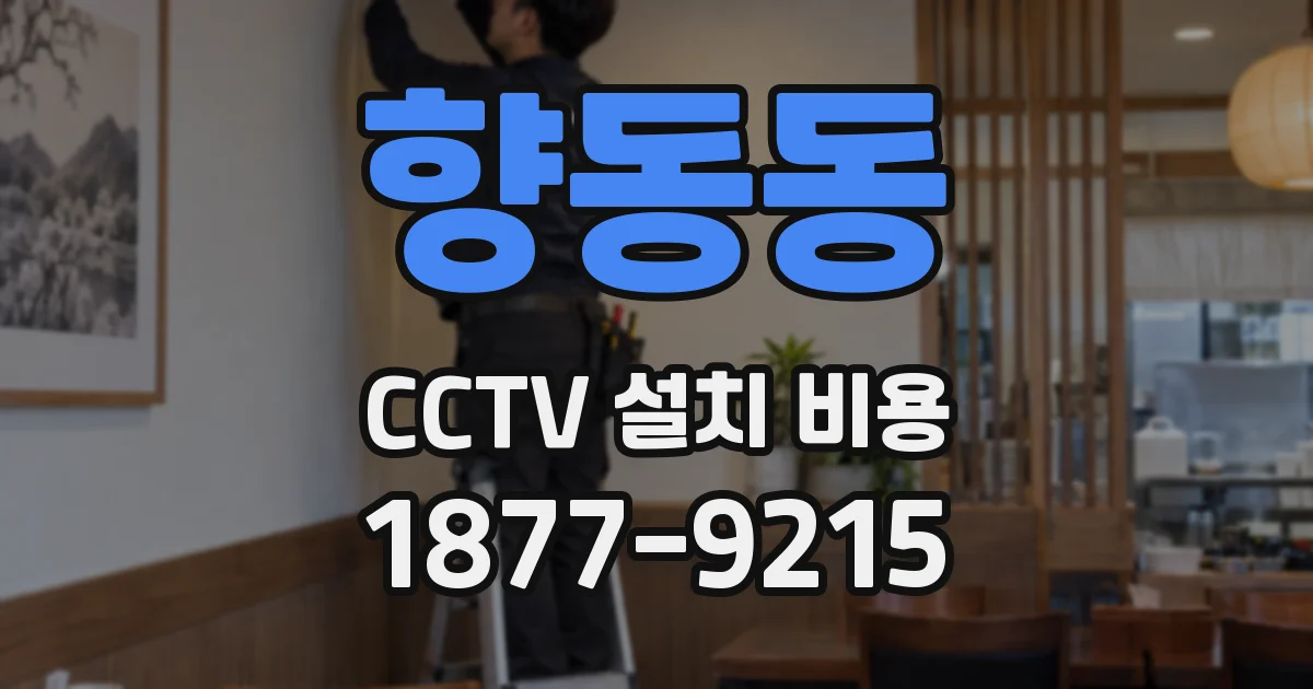 향동동 CCTV 설치 비용