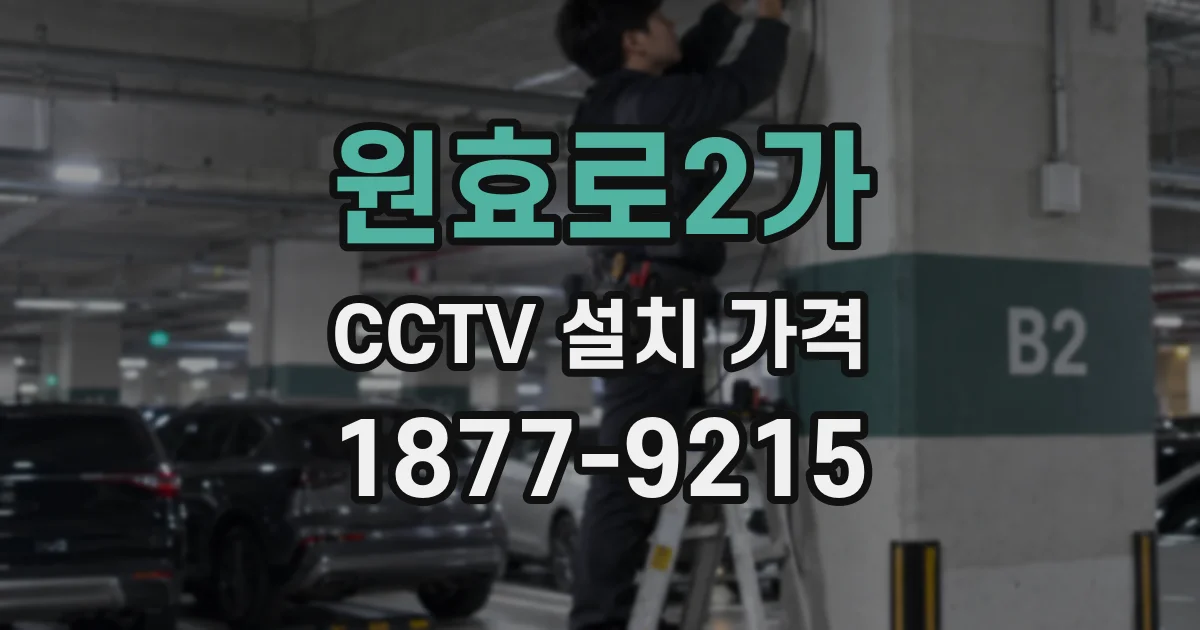 원효로2가 CCTV 설치 가격