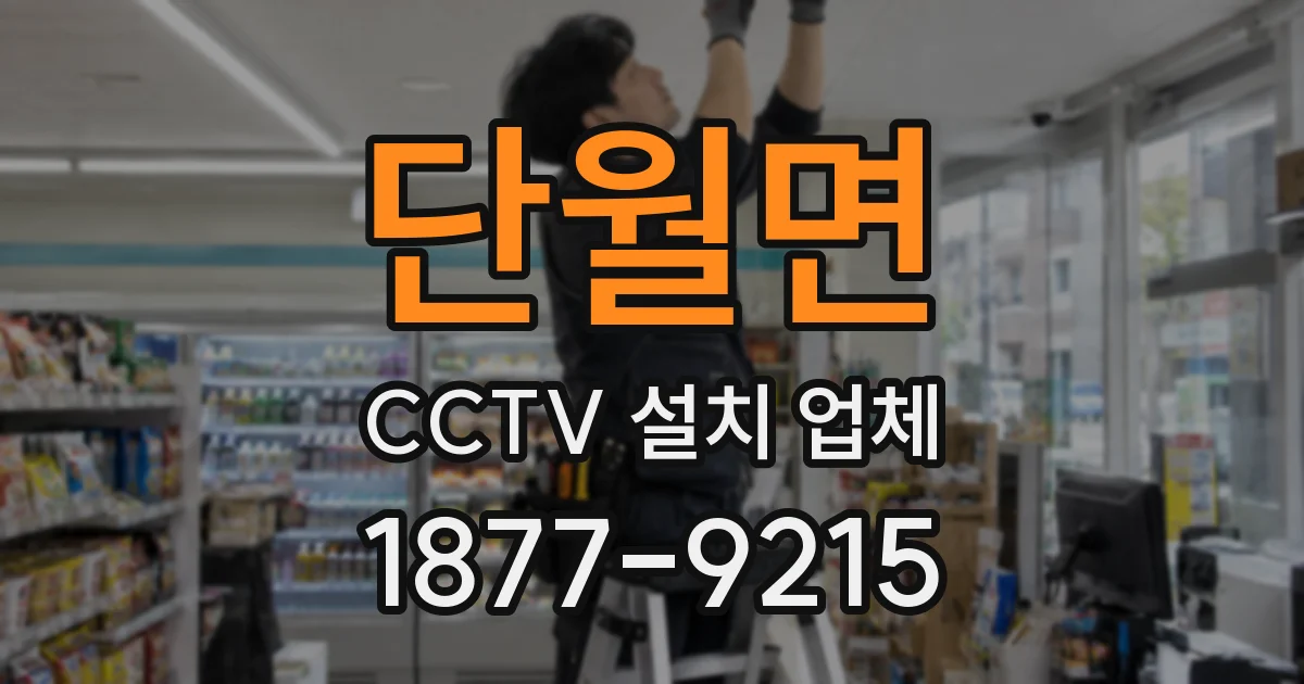 단월면 CCTV 설치 업체