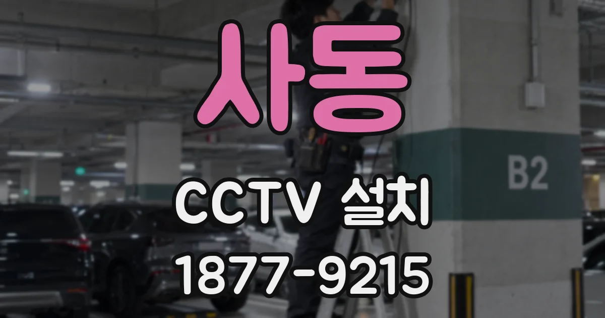 사동 CCTV 설치