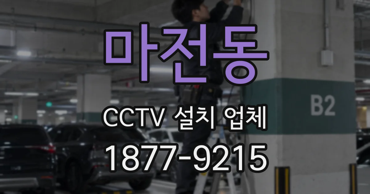 마전동 CCTV 설치 업체