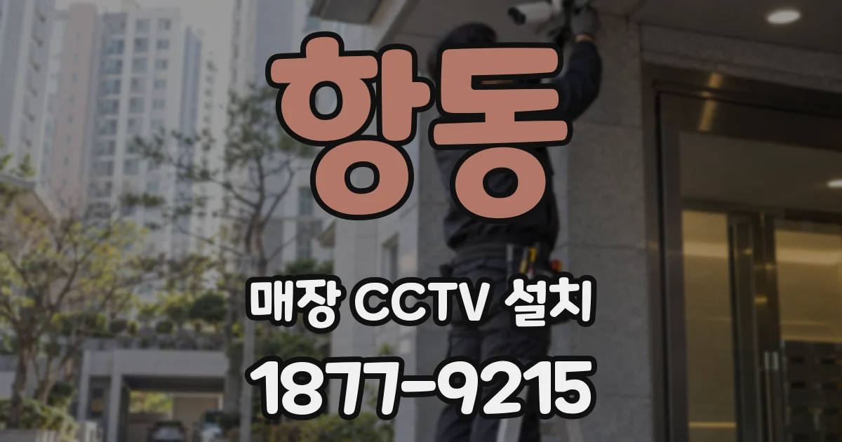 항동 매장 CCTV 설치