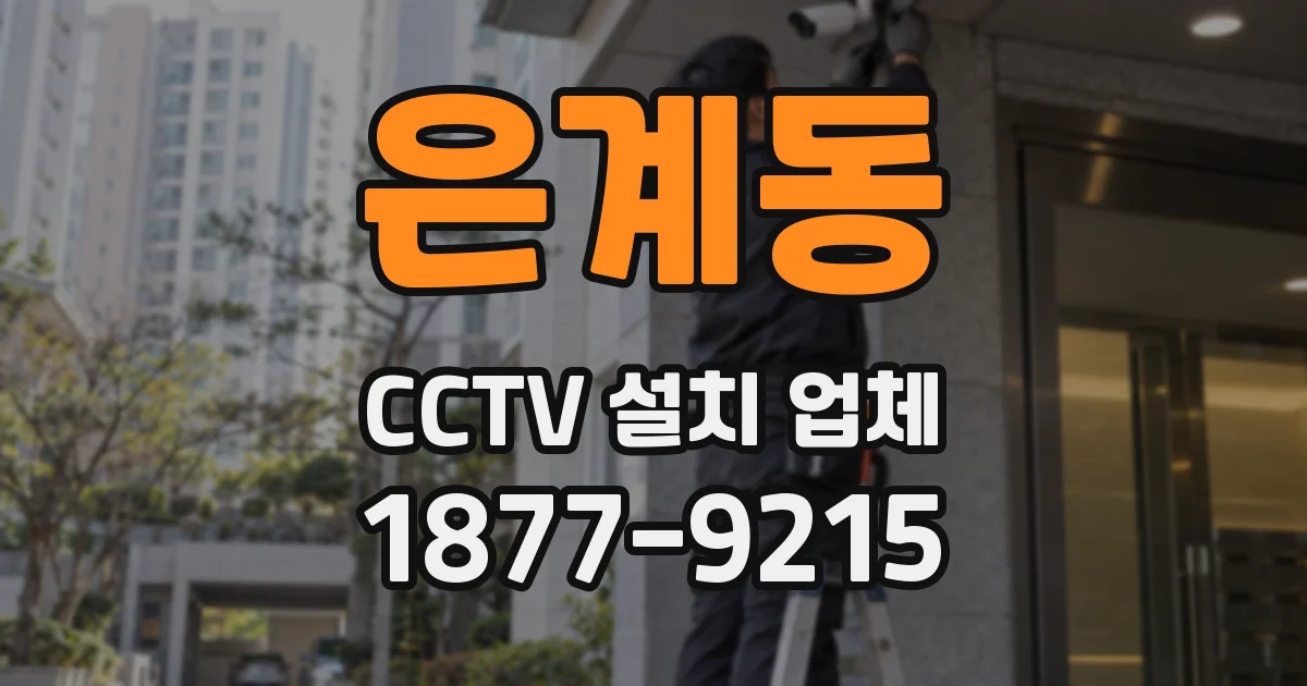 은계동 CCTV 설치 업체