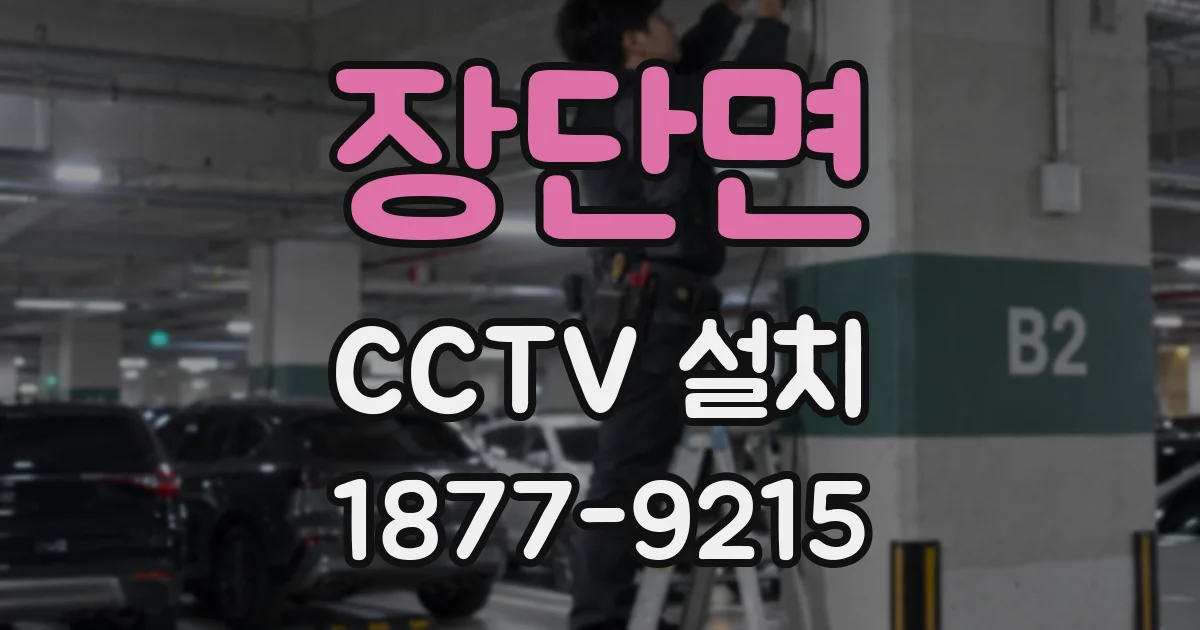 장단면 CCTV 설치