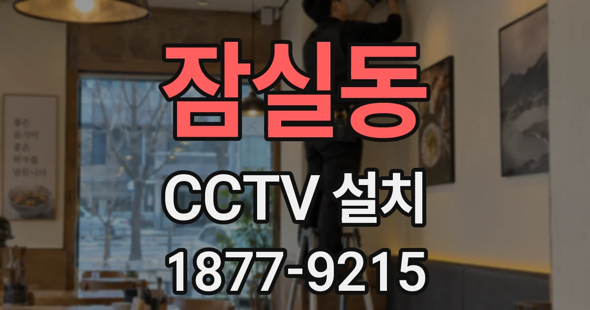 잠실동 CCTV 설치