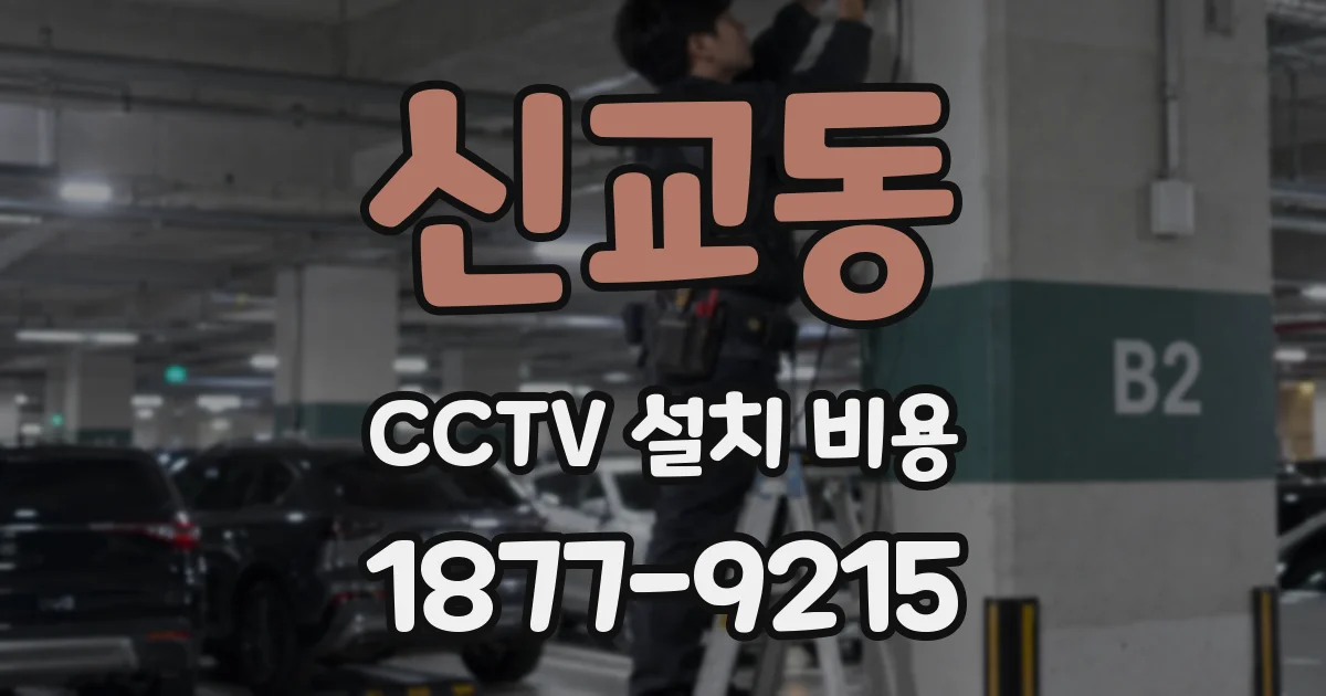신교동 CCTV 설치 비용