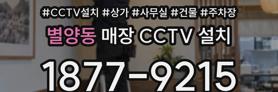 별양동 매장 CCTV 설치