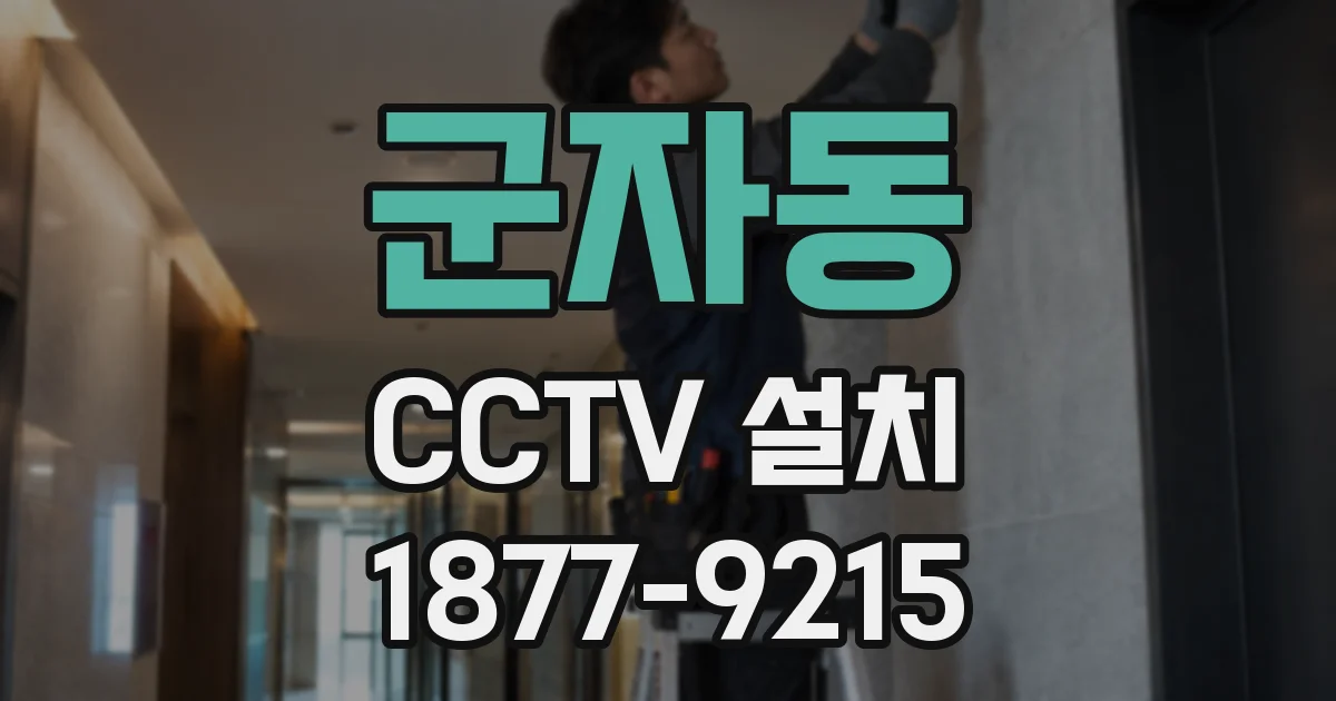 군자동 CCTV 설치