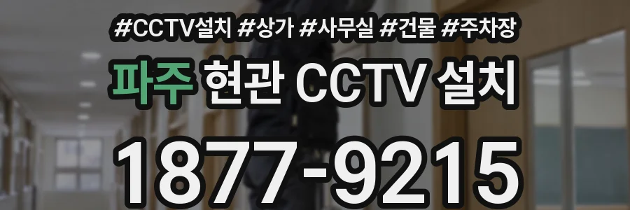 파주 현관 CCTV 설치