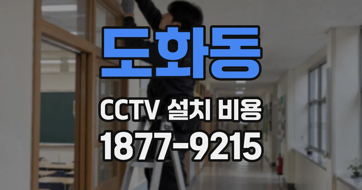 도화동 CCTV 설치 비용