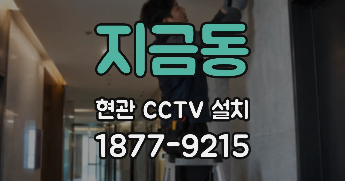 지금동 현관 CCTV 설치
